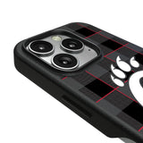University of Cincinnati Bearcats Plaid MagSafe Compatible Phone Case for Apple iPhone