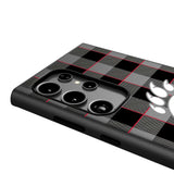 University of Cincinnati Bearcats Plaid MagSafe Compatible Phone Case for Samsung Galaxy
