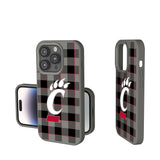 University of Cincinnati Bearcats Plaid Soft Touch Phone Case for Apple iPhone