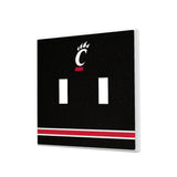 University of Cincinnati Bearcats Stripe Hidden-Screw Light Switch Plate