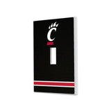 University of Cincinnati Bearcats Stripe Hidden-Screw Light Switch Plate