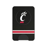 University of Cincinnati Bearcats Stripe PopSockets MagSafe-Compatible PopWallet+