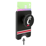 University of Cincinnati Bearcats Stripe PopSockets MagSafe-Compatible PopWallet+