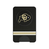 University of Colorado Buffaloes Stripe PopSockets MagSafe-Compatible PopWallet+