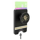 University of Colorado Buffaloes Stripe PopSockets MagSafe-Compatible PopWallet+