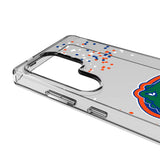 University of Florida Gators Confetti Clear Phone Case for Samsung Galaxy