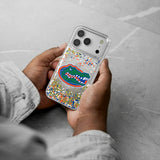 University of Florida Gators Confetti Glitter Phone Case for Apple iPhone