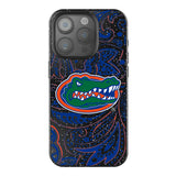 University of Florida Gators Paisley Black Bling Phone Case for Apple iPhone
