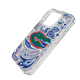 University of Florida Gators Paisley Clear Phone Case for Apple iPhone