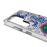 University of Florida Gators Paisley Clear Phone Case for Samsung Galaxy