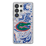 University of Florida Gators Paisley Clear Phone Case for Samsung Galaxy