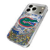 University of Florida Gators Paisley Glitter Phone Case for Apple iPhone