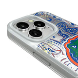University of Florida Gators Paisley Glitter Phone Case for Apple iPhone