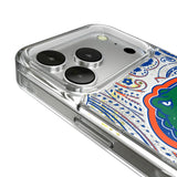 University of Florida Gators Paisley Glitter Phone Case for Apple iPhone