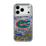 University of Florida Gators Paisley Glitter Phone Case for Apple iPhone