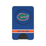 University of Florida Gators Personalized Endzone Solid PopSockets MagSafe-Compatible PopWallet+