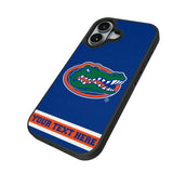 University of Florida Gators Personalized Stripe Bump Phone Case for Apple iPhone