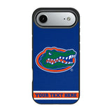 University of Florida Gators Personalized Stripe Bump Phone Case for Apple iPhone