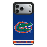 University of Florida Gators Personalized Stripe Bump Phone Case for Apple iPhone