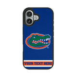 University of Florida Gators Personalized Stripe Bump Phone Case for Apple iPhone