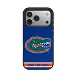 University of Florida Gators Personalized Stripe Bump Phone Case for Apple iPhone