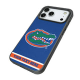 University of Florida Gators Personalized Stripe Bump Phone Case for Apple iPhone