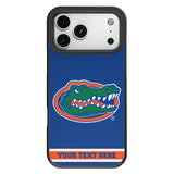 University of Florida Gators Personalized Stripe Bump Phone Case for Apple iPhone