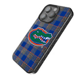 University of Florida Gators Plaid Black Bling Phone Case for Apple iPhone