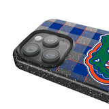 University of Florida Gators Plaid Black Bling Phone Case for Apple iPhone