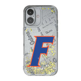 University of Florida Gators Quadtile Glitter Phone Case for Apple iPhone