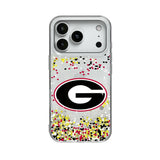 University of Georgia Bulldogs Confetti Glitter Phone Case for Apple iPhone