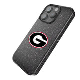 University of Georgia Bulldogs Linen Black Bling Phone Case for Apple iPhone