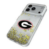 University of Georgia Bulldogs Linen Glitter Phone Case for Apple iPhone