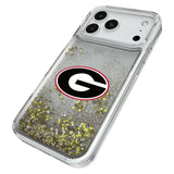 University of Georgia Bulldogs Linen Glitter Phone Case for Apple iPhone