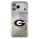University of Georgia Bulldogs Linen Glitter Phone Case for Apple iPhone