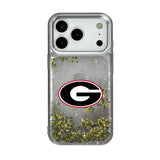 University of Georgia Bulldogs Linen Glitter Phone Case for Apple iPhone