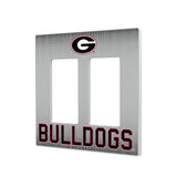 University of Georgia Bulldogs Linen Hidden-Screw Light Switch Plate