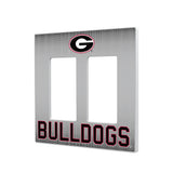 University of Georgia Bulldogs Linen Hidden-Screw Light Switch Plate