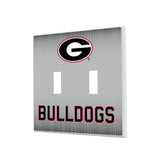 University of Georgia Bulldogs Linen Hidden-Screw Light Switch Plate