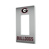 University of Georgia Bulldogs Linen Hidden-Screw Light Switch Plate