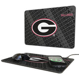 University of Georgia Bulldogs Monocolor Tilt 15-Watt Wireless Charger and Mouse Pad