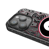 University of Georgia Bulldogs Paisley Black Bling Phone Case for Apple iPhone