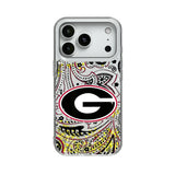 University of Georgia Bulldogs Paisley Glitter Phone Case for Apple iPhone