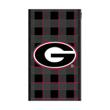 University of Georgia Bulldogs Plaid 5000mAh Flat Powerbank