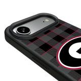 University of Georgia Bulldogs Plaid MagSafe Compatible Phone Case for Apple iPhone