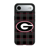 University of Georgia Bulldogs Plaid MagSafe Compatible Phone Case for Apple iPhone