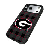 University of Georgia Bulldogs Plaid MagSafe Compatible Phone Case for Apple iPhone