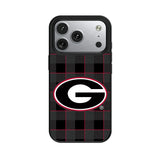 University of Georgia Bulldogs Plaid MagSafe Compatible Phone Case for Apple iPhone