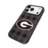 University of Georgia Bulldogs Plaid MagSafe Compatible Phone Case for Apple iPhone