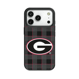 University of Georgia Bulldogs Plaid MagSafe Compatible Phone Case for Apple iPhone